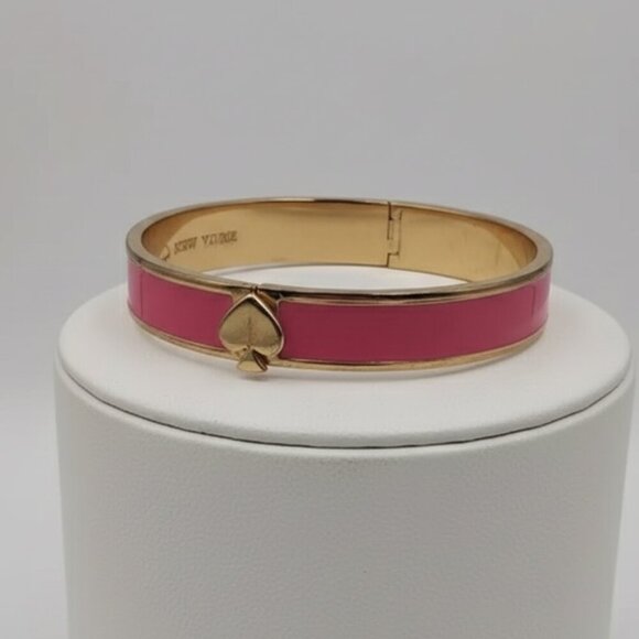 Kate Spade Pink and Gold Enamel Bangle - Flawed - Picture 5 of 7